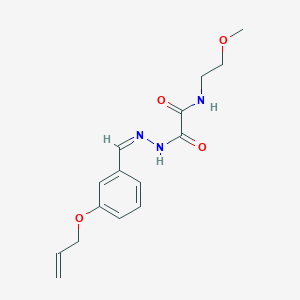 N-(2-methoxyethyl)-N'-[(Z)-(3-prop-2-enoxyphenyl)methylideneamino]oxamide