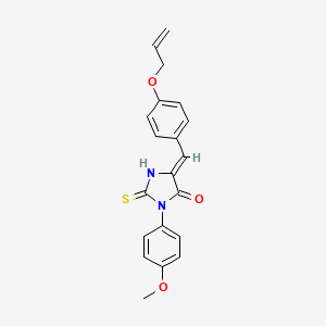 (5Z)-3-(4-METHOXYPHENYL)-5-{[4-(PROP-2-EN-1-YLOXY)PHENYL]METHYLIDENE}-2-SULFANYLIDENEIMIDAZOLIDIN-4-ONE