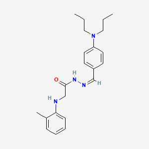 N'-[4-(dipropylamino)benzylidene]-2-[(2-methylphenyl)amino]acetohydrazide