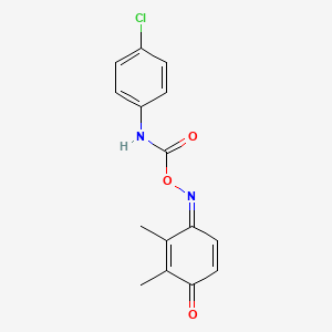 [(Z)-(2,3-dimethyl-4-oxocyclohexa-2,5-dien-1-ylidene)amino] N-(4-chlorophenyl)carbamate