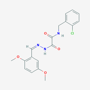 N-[(2-chlorophenyl)methyl]-N'-[(Z)-(2,5-dimethoxyphenyl)methylideneamino]oxamide