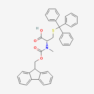 B591870 (R)-2-((((9H-Fluoren-9-yl)methoxy)carbonyl)(methyl)amino)-3-(tritylthio)propanoic acid CAS No. 944797-51-7