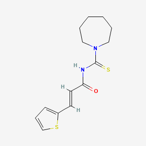 N-(1-azepanylcarbonothioyl)-3-(2-thienyl)acrylamide