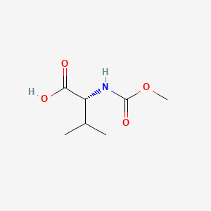molecular formula C7H13NO4 B591878 (r)-2-((甲氧羰基)氨基)-3-甲基丁酸 CAS No. 171567-86-5