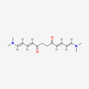 (1E,3E,9E,11E)-1,12-bis(dimethylamino)dodeca-1,3,9,11-tetraene-5,8-dione