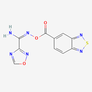 [(E)-[amino(1,2,4-oxadiazol-3-yl)methylidene]amino] 2,1,3-benzothiadiazole-5-carboxylate