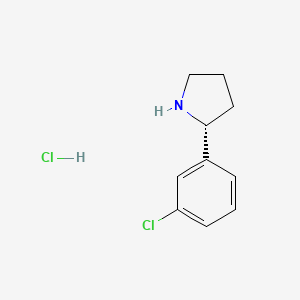 B591882 (R)-2-(3-Chlorophenyl)pyrrolidine Hydrochloride CAS No. 1360442-43-8