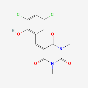 5-(3,5-dichloro-2-hydroxybenzylidene)-1,3-dimethyl-2,4,6(1H,3H,5H)-pyrimidinetrione