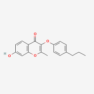 7-Hydroxy-2-methyl-3-(4-propyl-phenoxy)-chromen-4-one