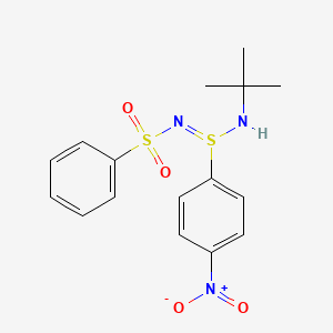 N-[(tert-butylamino)(4-nitrophenyl)-lambda~4~-sulfanylidene]benzenesulfonamide