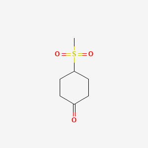 molecular formula C7H12O3S B591897 4-(Methylsulfonyl)cyclohexanone CAS No. 862129-72-4