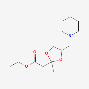 ethyl [2-methyl-4-(1-piperidinylmethyl)-1,3-dioxolan-2-yl]acetate