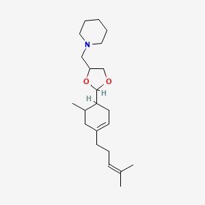 1-({2-[6-methyl-4-(4-methyl-3-penten-1-yl)-3-cyclohexen-1-yl]-1,3-dioxolan-4-yl}methyl)piperidine