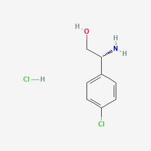 molecular formula C8H11Cl2NO B591899 (R)-2-Amino-2-(4-chlorophenyl)ethanol hydrochloride CAS No. 1391448-75-1