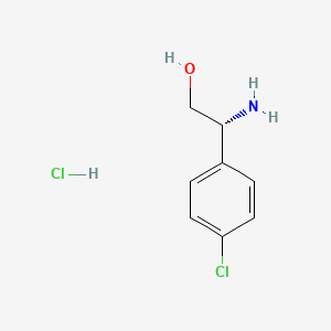 molecular formula C8H11Cl2NO B591899 (R)-2-氨基-2-(4-氯苯基)乙醇盐酸盐 CAS No. 1391448-75-1