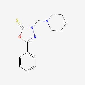 5-PHENYL-3-[(PIPERIDIN-1-YL)METHYL]-2,3-DIHYDRO-1,3,4-OXADIAZOLE-2-THIONE