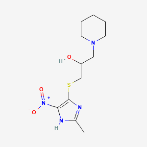 1-[(2-methyl-4-nitro-1H-imidazol-5-yl)thio]-3-(1-piperidinyl)-2-propanol