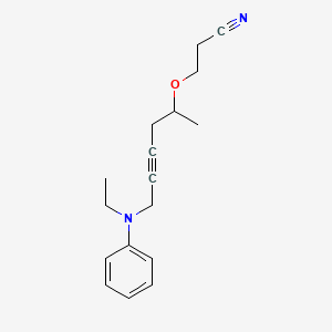 3-({5-[ethyl(phenyl)amino]-1-methyl-3-pentyn-1-yl}oxy)propanenitrile