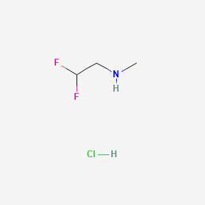 molecular formula C3H8ClF2N B591902 2,2-Difluoro-N-methylethanamine hydrochloride CAS No. 139364-36-6