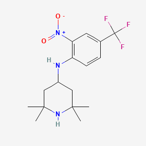 2,2,6,6-tetramethyl-N-[2-nitro-4-(trifluoromethyl)phenyl]piperidin-4-amine