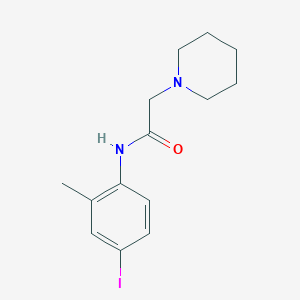 N-(4-iodo-2-methylphenyl)-2-(piperidin-1-yl)acetamide