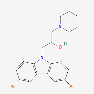 1-(3,6-Dibromo-carbazol-9-yl)-3-piperidin-1-yl-propan-2-ol