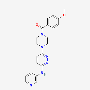 6-[4-(4-methoxybenzoyl)-1-piperazinyl]-N-3-pyridinyl-3-pyridazinamine