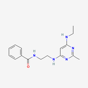 N-(2-{[6-(ethylamino)-2-methyl-4-pyrimidinyl]amino}ethyl)benzamide