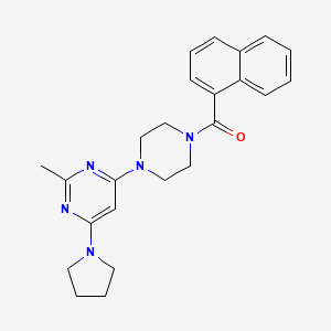 2-methyl-4-[4-(1-naphthoyl)-1-piperazinyl]-6-(1-pyrrolidinyl)pyrimidine