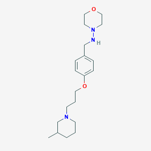 N-{4-[3-(3-methyl-1-piperidinyl)propoxy]benzyl}-4-morpholinamine