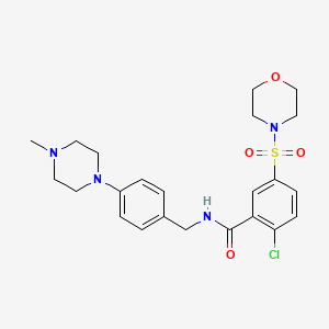 2-chloro-N-[4-(4-methyl-1-piperazinyl)benzyl]-5-(4-morpholinylsulfonyl)benzamide