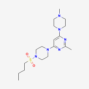 4-[4-(butylsulfonyl)-1-piperazinyl]-2-methyl-6-(4-methyl-1-piperazinyl)pyrimidine