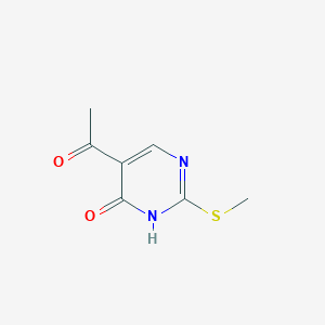 5-acetyl-2-(methylsulfanyl)-1,4-dihydropyrimidin-4-one