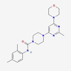 N-(2,4-dimethylphenyl)-4-[2-methyl-6-(4-morpholinyl)-4-pyrimidinyl]-1-piperazinecarboxamide