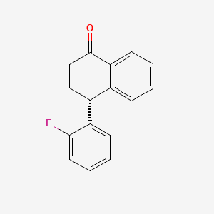 molecular formula C16H13FO B591923 (r)-4-(2-Fluorophenyl)-3,4-dihydronaphthalen-1(2h)-one CAS No. 1234356-88-7