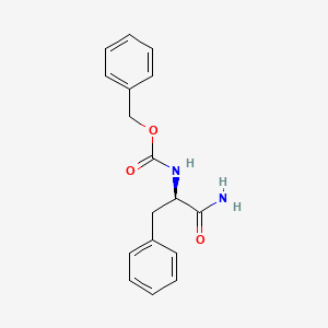molecular formula C17H18N2O3 B591927 (R)-苄基(1-氨基-1-氧代-3-苯基丙-2-基)氨基甲酸酯 CAS No. 5241-56-5