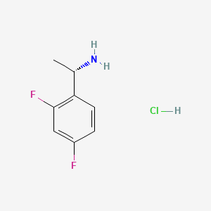 molecular formula C8H10ClF2N B591932 (S)-1-(2,4-二氟苯基)乙胺盐酸盐 CAS No. 844647-37-6