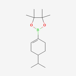 molecular formula C15H27BO2 B591936 2-(4-Isopropylcyclohex-1-en-1-yl)-4,4,5,5-tetramethyl-1,3,2-dioxaborolane CAS No. 1591906-87-4