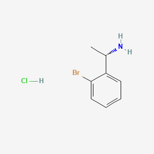 molecular formula C8H11BrClN B591938 (S)-1-(2-Bromophenyl)ethanamine hydrochloride CAS No. 1187931-26-5