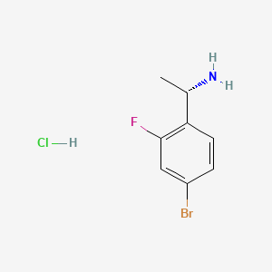 molecular formula C8H10BrClFN B591943 (S)-1-(4-溴-2-氟苯基)乙胺盐酸盐 CAS No. 1311254-85-9