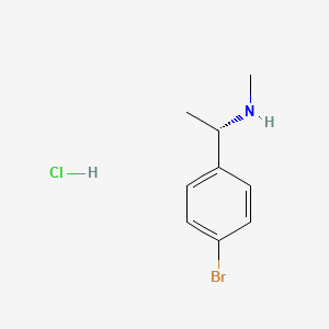 molecular formula C9H13BrClN B591948 (S)-1-(4-溴苯基)-N-甲基乙胺盐酸盐 CAS No. 1810074-73-7