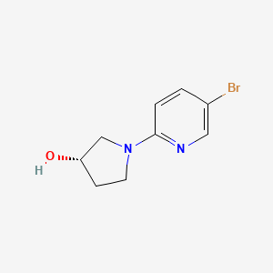 molecular formula C9H11BrN2O B591955 (S)-1-(5-溴吡啶-2-基)吡咯烷-3-醇 CAS No. 946002-90-0