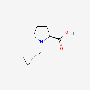 molecular formula C9H15NO2 B591956 1-(Cyclopropylmethyl)-L-proline CAS No. 342793-01-5