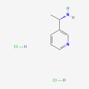 molecular formula C7H11ClN2 B591961 (S)-1-(Pyridin-3-yl)ethanamine dihydrochloride CAS No. 40154-84-5