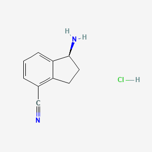 (S)-1-Amino-2,3-dihydro-1H-indene-4-carbonitrile hydrochloride