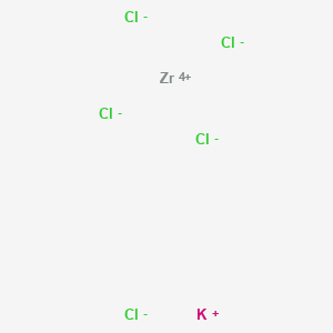 molecular formula Cl5KZr B591970 Potassium zirconium(4+) chloride (1/1/5) CAS No. 125687-45-8