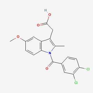 molecular formula C19H15Cl2NO4 B591974 3-Chloroindomethacin CAS No. 402849-26-7