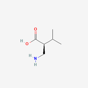 molecular formula C6H13NO2 B591978 (S)-2-(氨基甲基)-3-甲基丁酸 CAS No. 203854-54-0