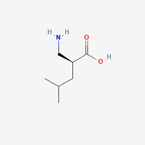 molecular formula C7H15NO2 B591979 (S)-2-(Aminomethyl)-4-methylpentanoic acid CAS No. 203854-56-2