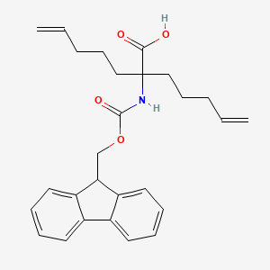 2-((((9H-Fluoren-9-yl)methoxy)carbonyl)amino)-2-(pent-4-en-1-yl)hept-6-enoic acid